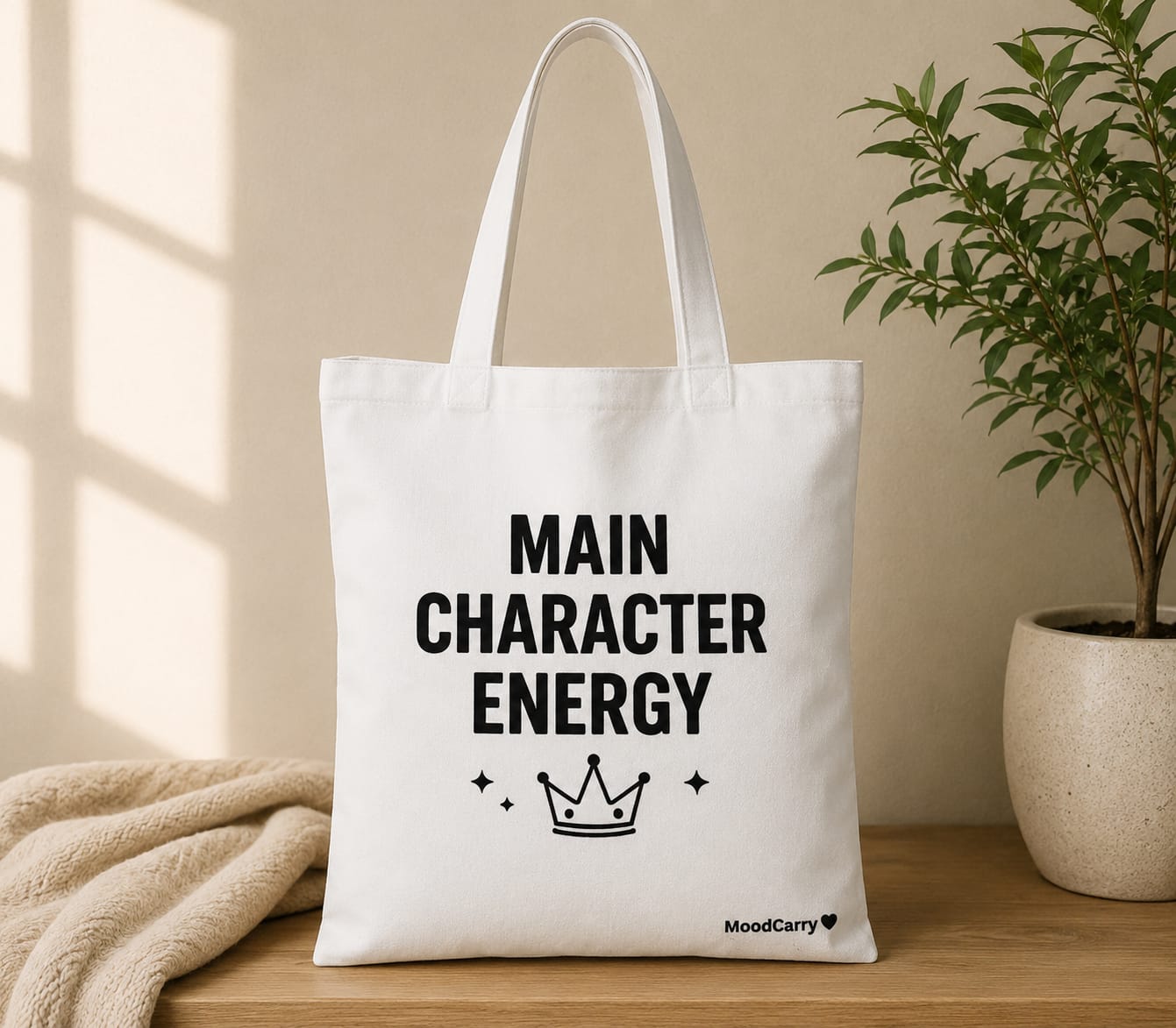 Main Character Energy 👑 Tote Bag