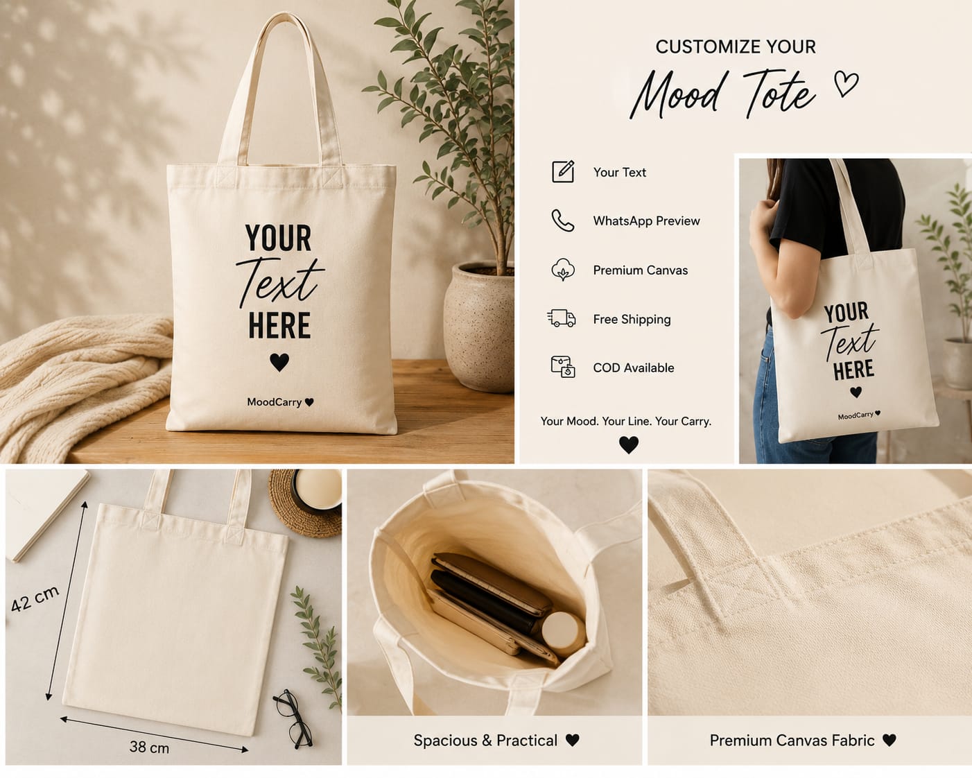 Customize Your Mood Tote 👀