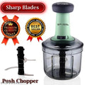 ⚡ Premium XL Manual Push Chopper - Smart Kitchen Multi-CutterPrice