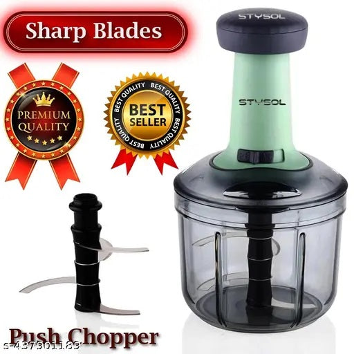⚡ Premium XL Manual Push Chopper - Smart Kitchen Multi-CutterPrice
